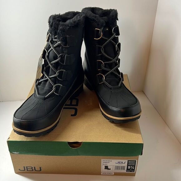 JBU Brunswick Black Winter Boots size 9.5 M - Picture 1 of 5